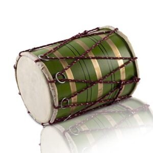 Handmade Wooden & Leather Classical Indian Folk Tabla Drum Set 8 x 6 Inches