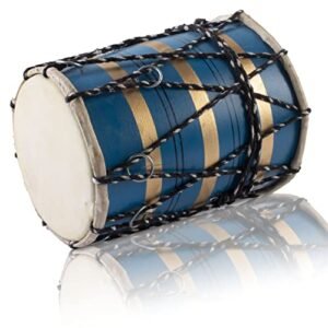 Handmade Wooden & Leather Classical Indian Folk Tabla Drum Set 8 x 6 Inches