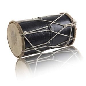 Satnam Handmade Dholak Drum Dark Wood