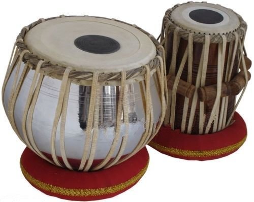 SHREYAS Student Tabla Drum Set Basic Tabla Set Steel Bayan Dayan with Book, Hammer, Cushions & Cover (PDI-IB)