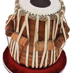 Queen Brass Tabla Dayan Shesham Wood Handmade Skin