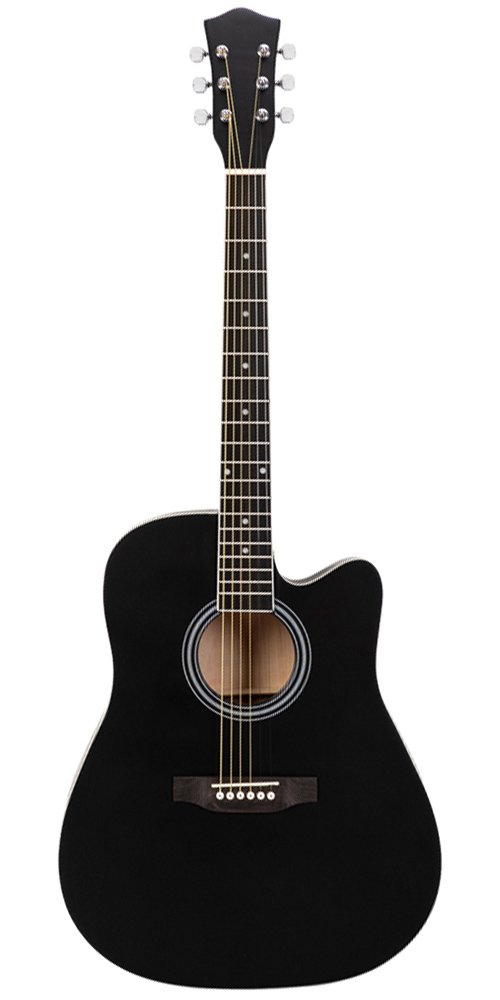 Acoustic-Guitar-41-Inch-Black Standard Full Size Acoustic Guitar