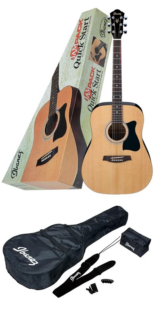 Ibanez IJV50 Acoustic Guitar Package