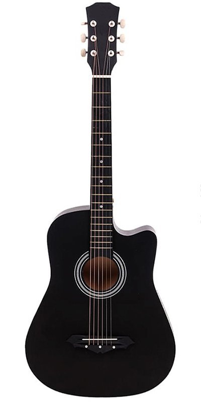 Student-Guitar-38-Black Student Acoustic Guitar