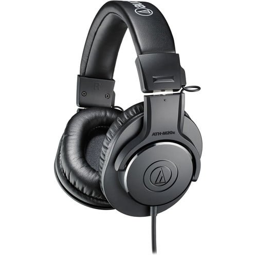 Audio-Technica ATH-M20x Closed Back Monitor Headphones (Black)
