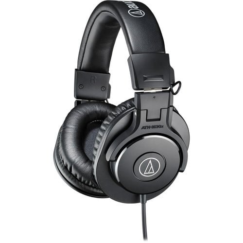 Audio-Technica ATH-M30x Closed Back Monitor Headphones (Black)