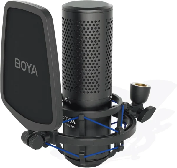 BOYA BY-M1000 Large-Diaphragm Multi-Pattern Condenser Studio Microphone