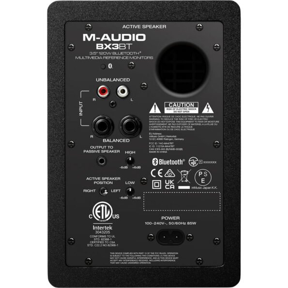 M-Audio BX3BT 3.5″ 120W Bluetooth Studio Monitors (Pair)